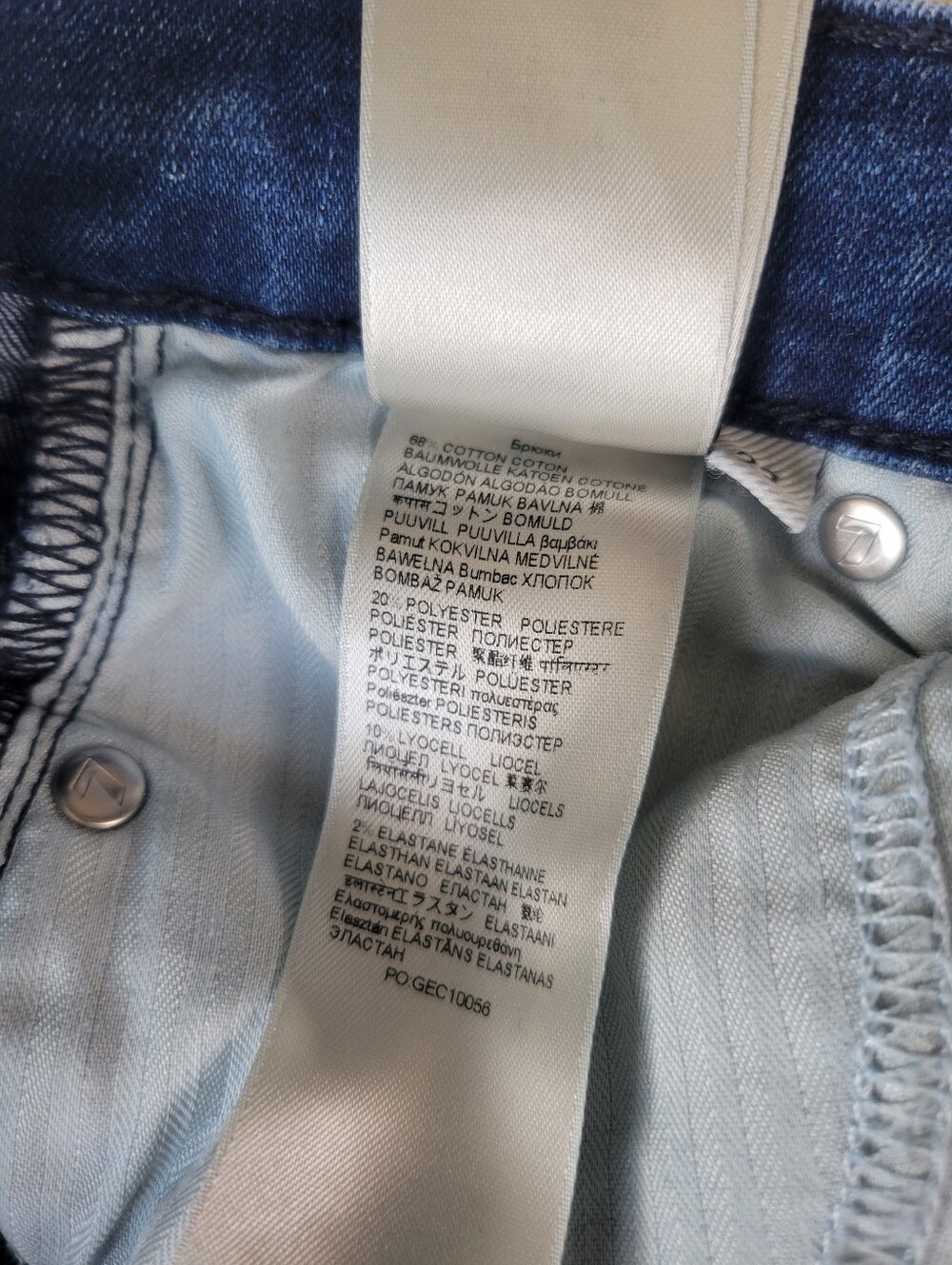 7 For All Mankind Dojo Women’s Flare Jeans Pond Blue 7FAM Size 23 - Picture 8 of 10